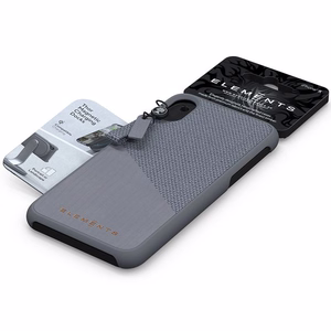 Nordic Elements Original Hel vāciņš ierīcei iPhone XS Max, ar dabīga kļavas koka apdari, vidēji pelēks