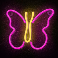 Neon LED Light BUTTERFLY rozā NNE03 Neolia