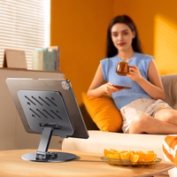 Wozinsky WRS-DSY84SS 360° rotējošs alumīnija planšetdatora statīvs - pelēks