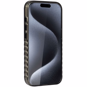 Audi IML Magnētiskais apvalks viedtālrunim iPhone 15 Pro ar lielu logotipu - melns