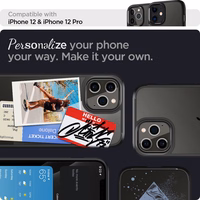 Spigen Ultra Hybrid apvalks viedtālrunim iPhone 12 / 12 Pro - Matēts melns