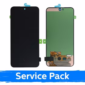 LCD displejs saderīgs ar Samsung A556 A55 5G melns (Service Pack) (NF versija)