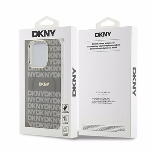 DKNY IML Mono un Stripe Magnētiskais viedtālruņa apvalks iPhone 15 Pro Max - bēšs