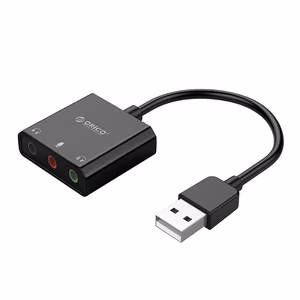 Orico SKT3 USB-A ārējā skaņas karte - melna