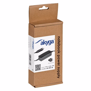 Akyga AK-ND-36 automašīnas klēpjdatora barošanas bloks priekš Asus / Toshiba 19V 4,74A 90W 5,5x2,5mm