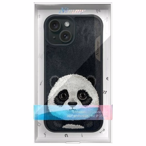 Nimmy Big Eyed Pet 2.0 pandas apvalks iPhone 15 - melns