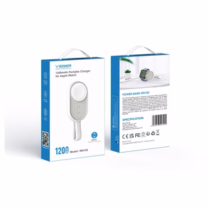 Внешний аккумулятор для Apple Watch Veger (W0102) 1200 mAh Pomme белый