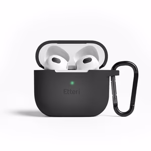 Etteri silikona maciņš AirPods 3 melns