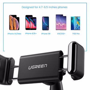 Ugreen LP189 60796 automašīnas telefona turētājs ar paneļa sprādzi - melns