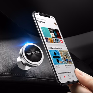 Auto tālruņa turētājs Borofone BH5 Platinum, stiprinājums uz paneļa, magnētiskais stiprinājums