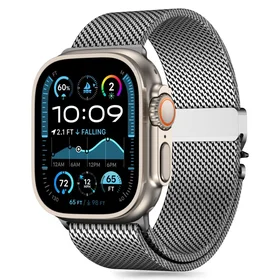 Tech-Protect Milano siksniņa Apple Watch 6 / 7 / 8 / 9 / 10 / SE / Ultra 1 / 2 (44 / 45 / 46 / 49 MM) - sudraba