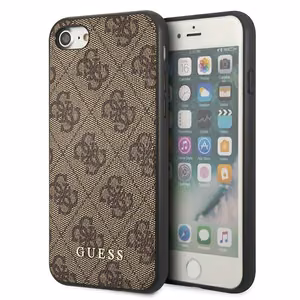 Guess 4G Metal Gold Logo Case for iPhone SE 2022 / 2020 / 7 / 8 - Brown