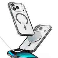 Rock Crystal Armor Sērijas Magnētiskā Apvalks Iphone 17 Pro - melns