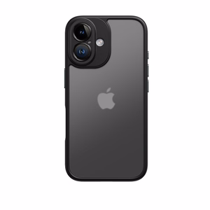 Rock Guard Touch Matte sērijas viedtālruņa apvalks Iphone 16 Plus melns
