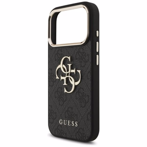 Guess 4G Big 4G Classic Logo viedtālruņa apvalks iPhone 17 Pro - melns un zelta