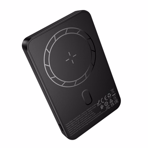 Borofone 5000mAh portatīvais lādētājs BJ82 Dawn – USB – magnētisks, ar indukcijas uzlādi, melns