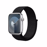 Crong Nylon Reflex - sporta Band Apple Watch 38/40/41/42 mm (melns)