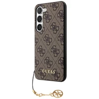 Guess GUHCS23SGF4GBR S23 S911 brūns/brūns cietais apvalks 4G Charms kolekcija