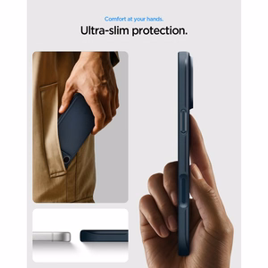 Spigen Thin Fit MagSafe maciņš iPhone 17 Pro Max / 18 Pro Max, zils