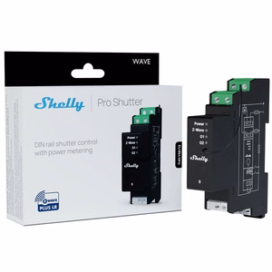 SHELLY Wave Pro Shutter LR inteliģentais Z-Wave DIN sliedes žalūziju kontrolieris