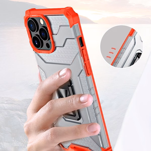 Crystal Ring Case прочный защитный чехол с подставкой для iPhone 13 Pro синий