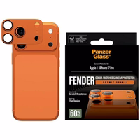 PanzerGlass Fender kameras aizsargrudits stikls iPhone 17 Pro - oranzs