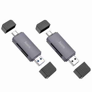 Memory card reader Hoco HB45 USB-C/USB-A 2-in-1 USB2.0 grey