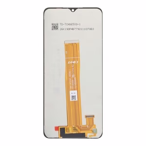 Ekrāns Samsung A12 A125 / A12s A127 / A02 A022 / M02 M022 ar skārienjutīgo stiklu melns ORG