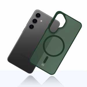 3mk Smoke MagCase priekš Samsung Galaxy S24 zaļš-caurspīdīgs