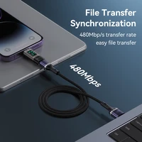 Yesido adapteris OTG GS25 - Lightning (tēviņš) uz Type C (mātīte) - ar LCD displeju melns