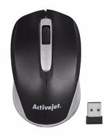 Activejet AMY-313 Mouse wireless USB (optical; 1200 DPI; melns and pelēks)