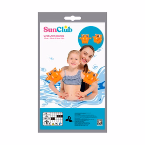SUNCLUB piepūšamie peldēšanas uzroči ar krabja motīvu