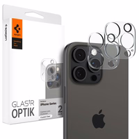 Spigen Optik.tR kameras aizsargs iPhone 14 Pro / Pro Max / 15 Pro / Pro Max / 16 Pro / Pro Max – caurspīdīgs, 2 gab.