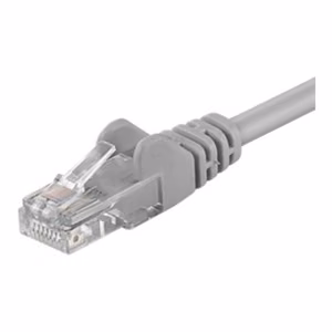 Goobay CAT 6 patch cable, U/UTP Grey RJ45 male (8P8C) RJ45 male (8P8C)
