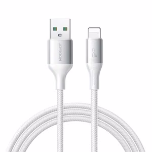 Joyroom S-A28 Flash Series 3A USB-A - Lightning kabelis 1 m - balts