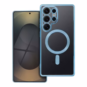 ELECTRO MAG COVER magnētiskais viedtālruņa apvalks, saderīgs ar MagSafe, paredzēts SAMSUNG S25 Ultra, zils