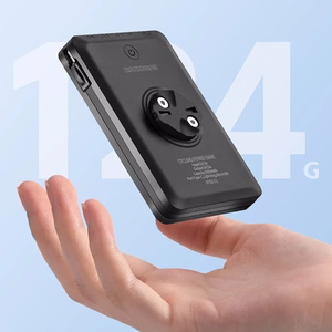 Rockbros JP008 priekšējais velosipēda lukturis ar ārējo akumulatoru 5000mAh 150lm IPX6 - melns