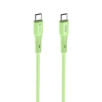 FORCELL F-ENERGY C347 kabelis Type C uz Type C QC4.0 PD 5A 100W Silikona 1 m zaļš