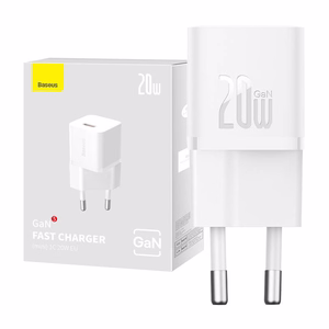 Mini sienas lādētājs Baseus GaN5 20W (balts)