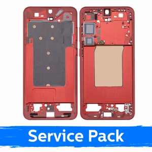 Vidējais rāmis saderīgs ar Samsung S936 S25 Plus / Coral Red / (Service Pack)