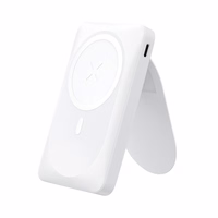 Portatīvais lādētājs saderīgs ar MagSafe Forcell F-Energy MagStand F10K2 QC3.0 PD 5A 20W 10000 mAh balta