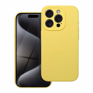Viedtālruņa citronu dzeltenais silikona apvalks 2mm IPHONE 16e (SE 4 2025)