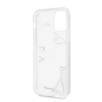 Guess GUHCN58ROSTRT iPhone 11 Pro caurspīdīgs cietais apvalks Ziedu vēlme rozā un baltā roze