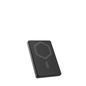 UAG īpaši plāns 5K 5000 mAh portatīvais lādētājs ar 10W statīvu MagSafe saderīgs USB-C kabelis - melna/pelēka