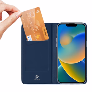 Dux Ducis Skin Pro holster flip vāciņš iPhone 14 Plus - zils