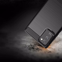 CARBON viedtālruņa apvalks SAMSUNG Note 20 melns