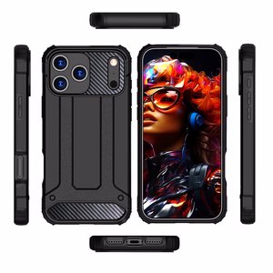 Hybrid Armor Case for iPhone 17 Pro Max - Black