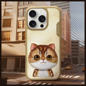 Nimmy Big Eyed Pet 2.0 Cat Case for iPhone 16 Pro - Green