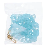 PANAMA LONG tālruņa siksniņa, piekariņš / auklas garums 80 cm (40 cm cilpā) / uz kakla – zils