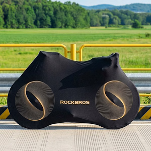 Rockbros D97 elastīgs pārvalks 24"-29" elektriskajiem, grants un kalnu velosipēdiem un 700C šosejas velosipēdiem - melns